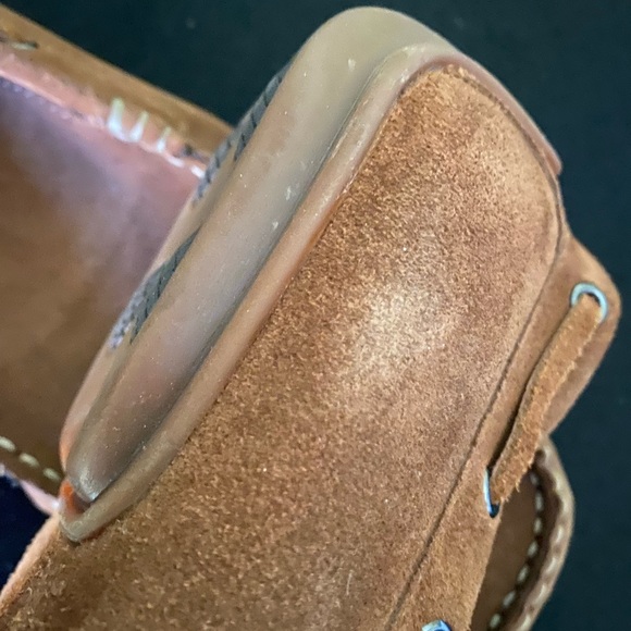 Mens Suede cognac brown shoes. - Picture 5 of 7